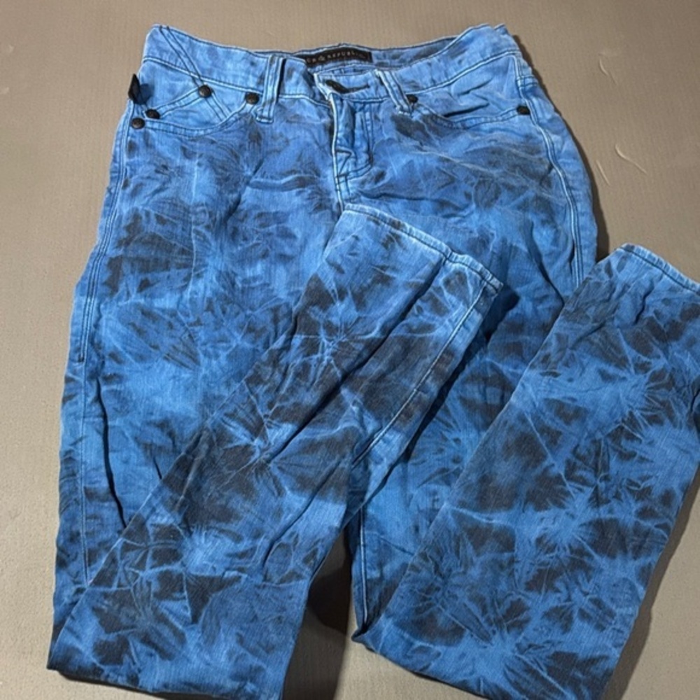 Rock & Republic Blue tie-dyed Jeans